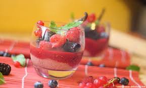 Peches Pochees Au Sirop Sans Sucre Et Fruits Rouges Recette Alimentation Salade De Fruits Rouges Desserts Sans Sucre