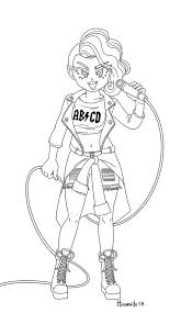 Rocker Lol Surprise Doll Ink Template By Https Www Deviantart Com Hinoraito On Deviantart Coloring Pages Lol Dolls Weird Images