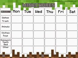 Minecraft Chore Chart Free Minecraft Chore Chart Award System With Printables Chore Chart Kids Chore Chart Printable Chore Chart