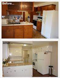 I would love to replace them completely, but that isn't an option with a little remodeling and a lot of elbow grease a dated 1960's kitchen got a much needed facelift! 20 Kitchen Cabinet Refacing Ideas In 2021 Options To Refinish Cabinets Kitchen Cabinets Makeover Kitchen Diy Makeover Diy Kitchen Cabinets Makeover