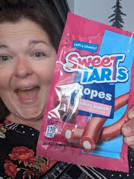 SweeTARTS Cherry Punch Soft & Chewy Ropes Candy, 9oz