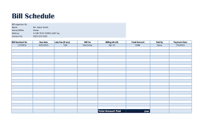 The template provides an easy to use, customizable tool that makes quick sense out of a stack of bills. 49 Free Payment Schedule Templates Excel Word á… Templatelab
