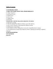Bandar tun abdul razak is a settlement town located in rompin district, pahang, malaysia. Sim336 U2013 Strategic Management 1 Docx Table Of Contents 1 0 Introduction 2 0 Key Factors Affecting Performance 2 1 High Competition 2 2 Economic Course Hero