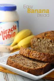 Easiest Banana Bread Ever Featuring Kraft Miracle Whip Dressing Renee S Kitchen Adventures Tasteth Easy Banana Bread Easy Banana Bread Recipe Banana Recipes