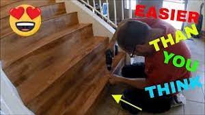 When the tongue and groove match up. Laminate On Stairs How To Youtube