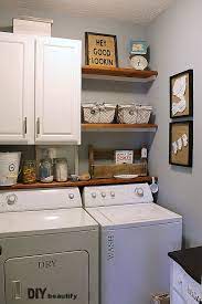 farmhouse modern laundry room reveal rooms diy decor floating shelf width