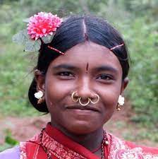 An Adivasi Woman India Indian Face Tribal People Tribal India