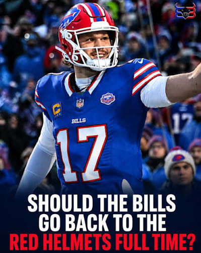 Should the #Bills switch to the Red Helmets permanently? 🔴 #BuffaloBills #BillsMafia #GoBills #BuiltInBuffalo