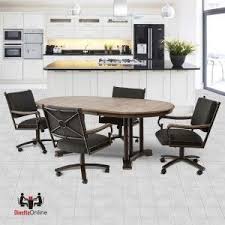 Chromcraft Metalcraft O S Swivel Caster Dining Set Casual Dining Furniture Casual Dining Rooms Dining Set