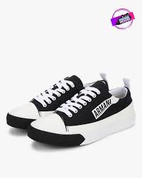 Shop the latest collection of luxury designer armani exchange watches and accessories for both men and women in india online at the best prices along with free shipping at our authenticity guarantee extends to 2x the price in return. Buy Black Sneakers For Men By Armani Exchange Online Ajio Com