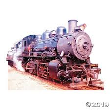 All Aboard This Full Color Cardboard Cutout Of A Train Will Make Party Guests Look Twice Perfect For Parties Events Or Advanced Graphics Train Model Trains