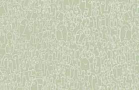 Sage White Face Wallpaper Mural Hovia Wallpaper Notebook Vintage Desktop Wallpapers Abstract Wallpaper Design