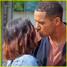 Lucy Hale & Elliot Knight Share Some Kisses