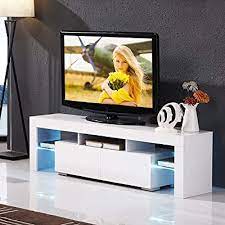 We are open 7 days per week and wait you to make your dream perfect home a reality. Buy Mecor Modern White Tv Stand With Led Lights High Gloss Tv Stand For 65 Inch Tv Led Tv Stand With Storage And 2 Drawers Living Room Furniture Online In Thailand B07rhz2y49