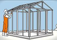 Diese ist notwendig, weil es aufgrund des gewichts selten möglich ist, das häuschen zusammengebaut durch den garten zu tragen. Gewachshaus Aufbauen In 5 Schritten Obi Ratgeber