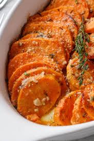 While cooking sweet potatoes, keep in mind: Garlic Parmesan Roasted Sweet Potato Recipe Sweet Potato Recipe Eatwell101