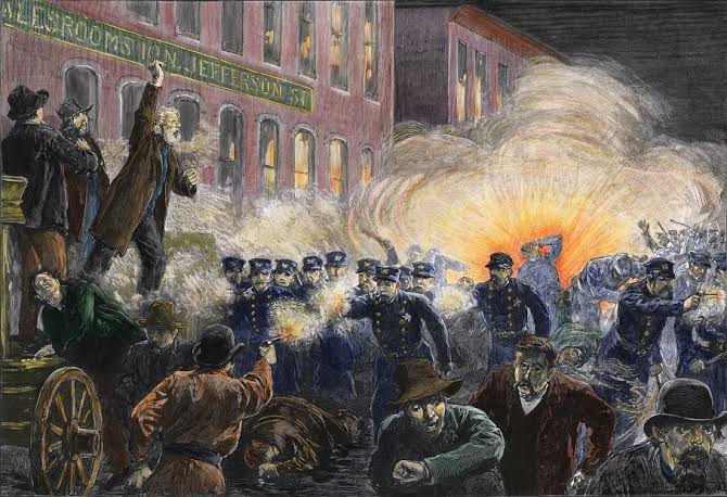 Resultado de imagen para la revuelta de haymarket (1886)"