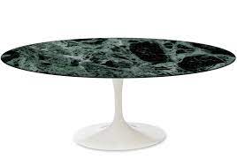 The pedestal collection, including the saarinen coffee table, was the result of eero saarinen addressing the unrestful world underneath chairs and saarinen went on to design many of knoll's most recognizable pieces, including the tulip chairs and tables, the womb chair, and the 70 series of. Saarinen Oval Coffee Table Marble Knoll Milia Shop