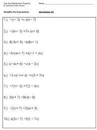 An algebraic expression containing three terms is called a (a) monomial (b) binomial (c) trinomial (d) all of these solution: Algebra Worksheets For Simplifying The Equation Algebra Worksheets Simplifying Expressions Simplifying Algebraic Expressions