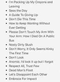 Chapter Title Ideas Funny Chapter Title Ideas In 2020 Book Writing Tips Writing Dialogue Prompts Daily Writing Prompts