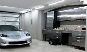 Stainless Steel Cabinet And Workbench Package Garage Interior Stainless Steel Cabinets Garage Cabinets