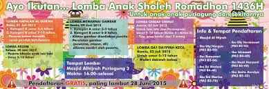 We did not find results for: Spanduk Lomba Anak Sholeh Romadhon 1436 H Tpq Alhijrah Puriagung 3 Mangsang Sei Beduk Batam Kepulauan Riau