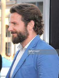 Producer Actor Bradley Cooper Attends The Premiere Of Warner Bros Medium Length Hair Men Mens Medium Length Hairstyles Curly Hair Men
