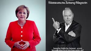 The hands of merkel and finnish prime minister antti rinne are seen as they listen to national anthems in berlin in july 2019. Steady Hands Versus One Finger Salute Voxeurop