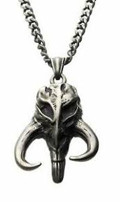 The mandalorian crest stands for a code of honor. Star Wars Mandalorian Symbol Mythosaur Skull Premium Quality Pendant Necklace Ebay