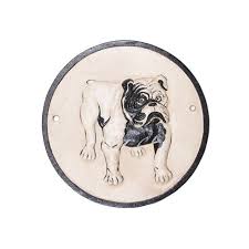 Statue —  staty  n. Statue Bouledogue Anglais Rue Du Commerce