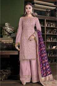 We did not find results for: Satin Silk Embroidery Palazzo Pant Suit In Baby Pink Colour