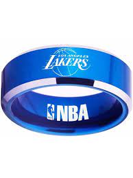 Purple uniforms are used for road games and gold uniforms are used for home games. Los Angeles Lakers Logo Ring Nba Basketball Giftideas Weddingring Mensring Anniversary New Lakers Logo Wedding Rings 8mm Los Angeles Lakers Logo