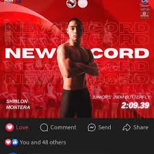 Our 3rd great-nephew, #ShiblonMontera broke record for the men's  freestyle!🏊‍♂️❤️🙏