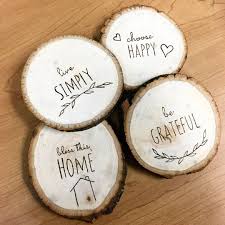 Simple Country Coaster Set Etsy Wood Coasters Diy Wood Burning Crafts Wood Burning Art