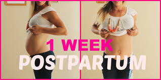 1 Week Postpartum Belly Shot Belly Binding Placenta Encapsulation Postpartum Belly Placenta Encapsulation Belly Binding