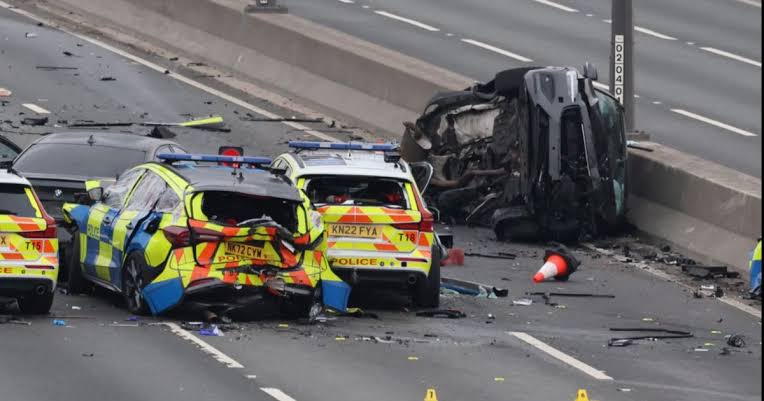 Seven police officers taken to hospital with injuries after major crash on  A1 - Manchester Evening News