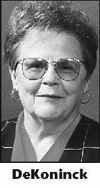 PHYLLIS DeKONINCK Obituary (1927