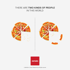 Witty Print Ads Show Two Different Kinds Of Eating Habits That People Have Designtaxi Com Two Kinds Of People Kinds Of People Types Of People