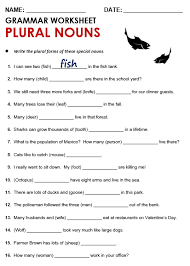 Plural nouns free esl printable grammar worksheets, eal exercises, efl questions, tefl handouts, esol quizzes, multiple choice tests, elt activities, english teaching and learning a fun esl grammar exercise worksheet with pictures for kids to study and practise the plural forms of nouns. Plural Singular Nouns All Things Grammar