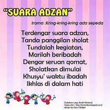 Suara Adzan Lagu Buku Anak Buku