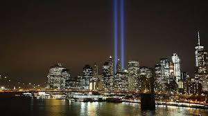 New york skyline at night twin towers. New York S 9 11 Tribute In Light Endangers 160 000 Birds Annually Study Abc News