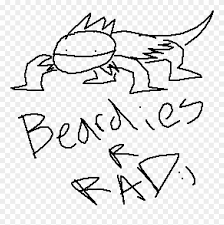 Dragons have huge chests, because they need powerful breast 2. Mmmmmm Bearded Dragons Are Cool Drawing Clipart 1801976 Pinclipart