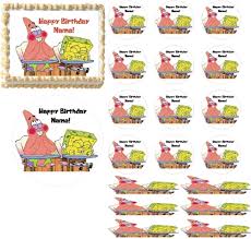 Spongebob squarepants posted an episode of nickelodeon's on this day. What S Funnier Than 24 Spongebob Squarepants Edible Cake Topper Print Cupcakes Cake Strips Wraps