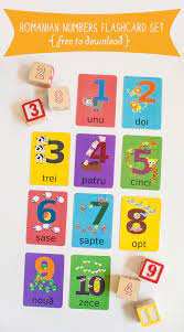 Patru lei, vă rog ! Romanian Numbers Flashcard Printable Gus On The Go Language Learning Apps For Kids