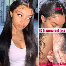 13x6 Deep Part Lace Front Wigs Human Hair Straight HD Transaprent Lace  Frontal Wig 28 inch : Amazon.sg: Beauty