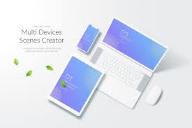 Multi Devices Screen Mockup Iphone Mockup Mockup Devices