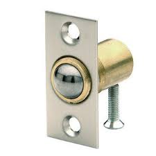 Router arbors with hex nut and washers. Estate Door Accessories Adjustable Ball Catch Fitted In Door In Satin Nickel Baldwin Hardware 0426 150
