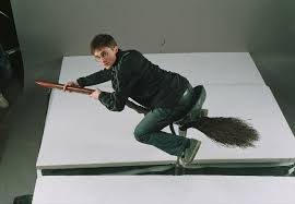 Rowling's series of eponymous novels.the majority of the books' plot covers seven years in the life of the orphan harry, who, on his eleventh birthday, learns he is a wizard. Portrait Of Harry Potter Riding His Broom Harry Potter Fan Zone
