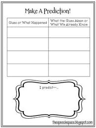 Graphic Organizers For Making Predictions Making Predictions Graphic Organizers Speech And Language