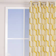 Ich persönlich finde kräuselband oder smokband viel schöner. Osenvorhang Jacquard Grafisch Weiss Senf Gelb 140x260cm Meine Stoffe De Stoffe Meterwaren Nahzubehor Kaufen